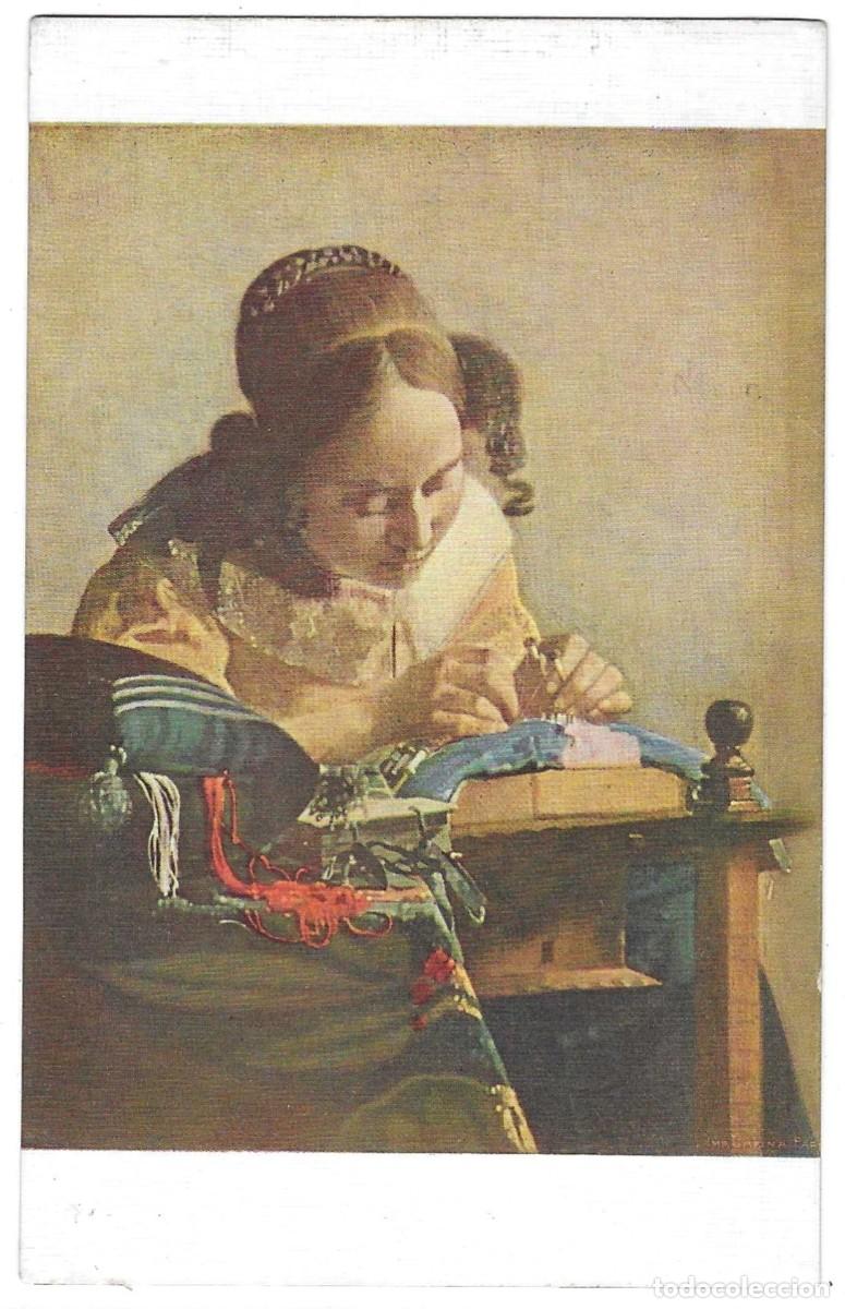 Postales: Postal Pintura. n&ordm; 5452. Jon Van Der Meer. La Encajera. ref. 7-arte253
