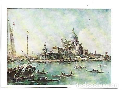 Postales: &rdquo;VENICE: THE PUNTA DELLA DOGANA WITH S. MARIA DELLA SALUTE &rdquo;.- ( F. GUARDI ).- NATIONAL GALLERY