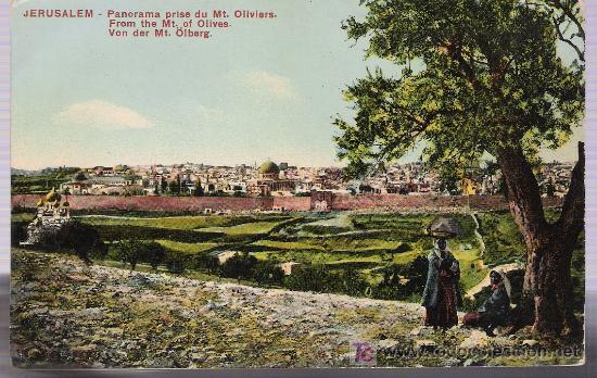 Postales: Jerusalem.- Vista desde el Monte de los Olivos. - Foto 1