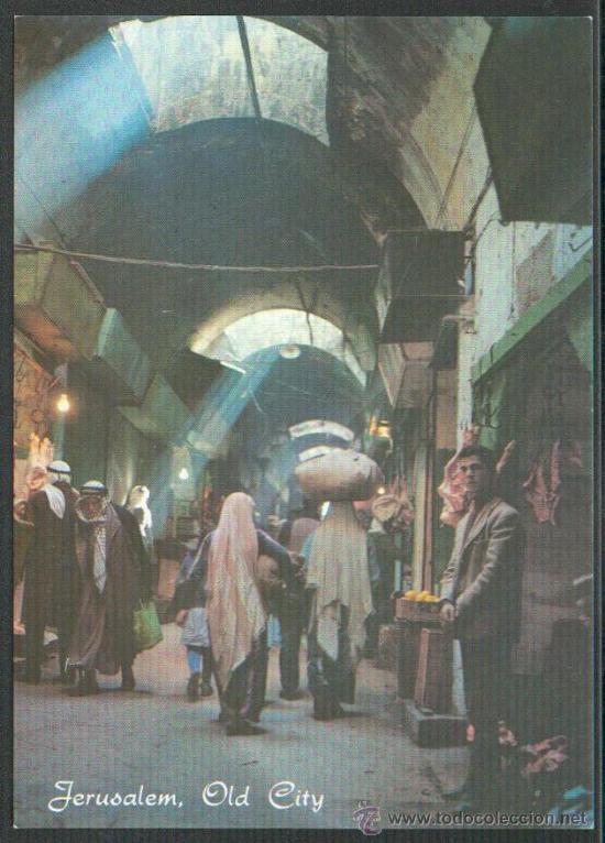 Postales: JERUSAL&Eacute;N ESCENA DE LA CIUDAD ANTIGUA - Foto 1