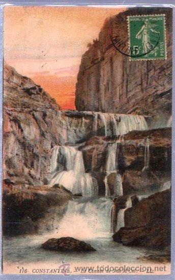 Postales: TARJETA POSTAL. ARGELIA. - CONSTANTINE - LA CASCADE DE SIDI MCID - Foto 1