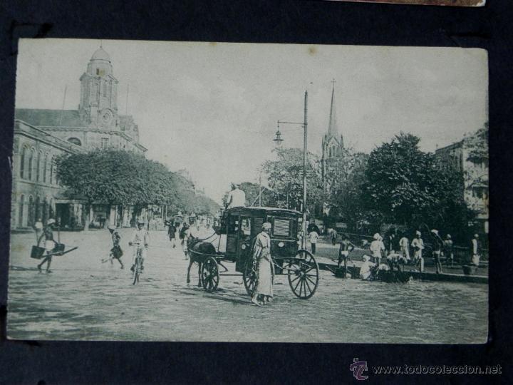Postales: antigua postal, rangoon, calles, no circulada - Foto 1