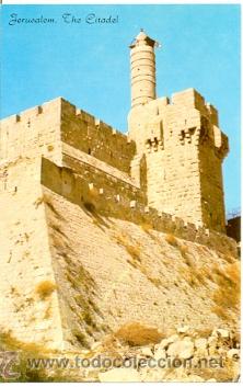 Postales: 7-isra3. Postal Jerusalem. The Citadel - Foto 1