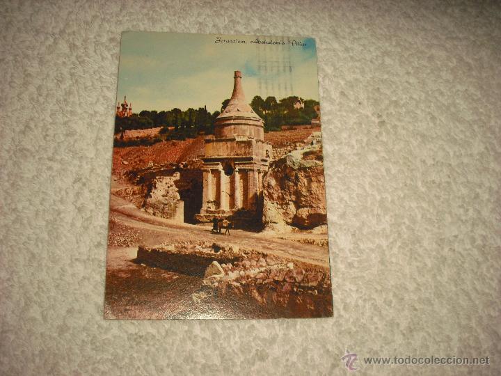 Postales: JERUSALEM  . ABSALOMS PILLAR . CIRCULADA - Foto 1