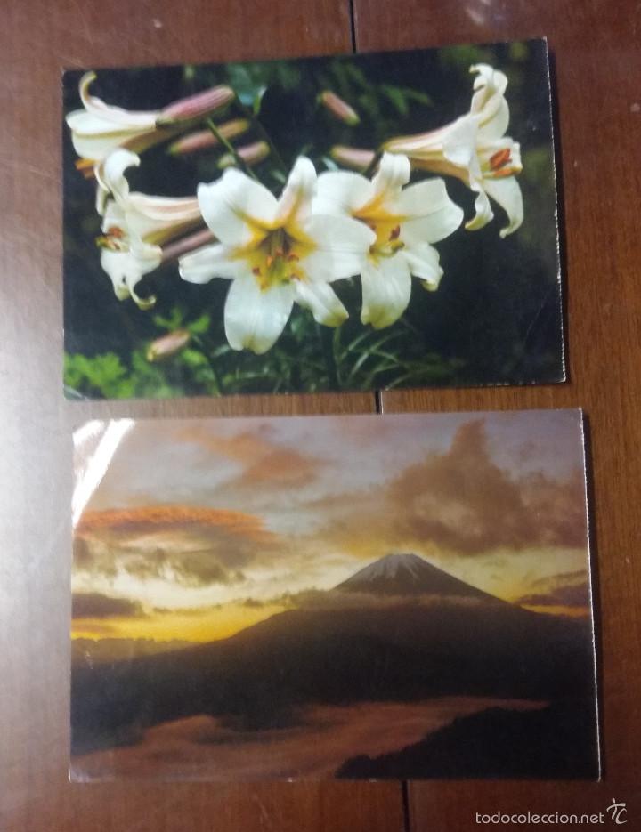 Postales: 2 postales japonesas, 15 x 21 cm aprox. - Foto 1