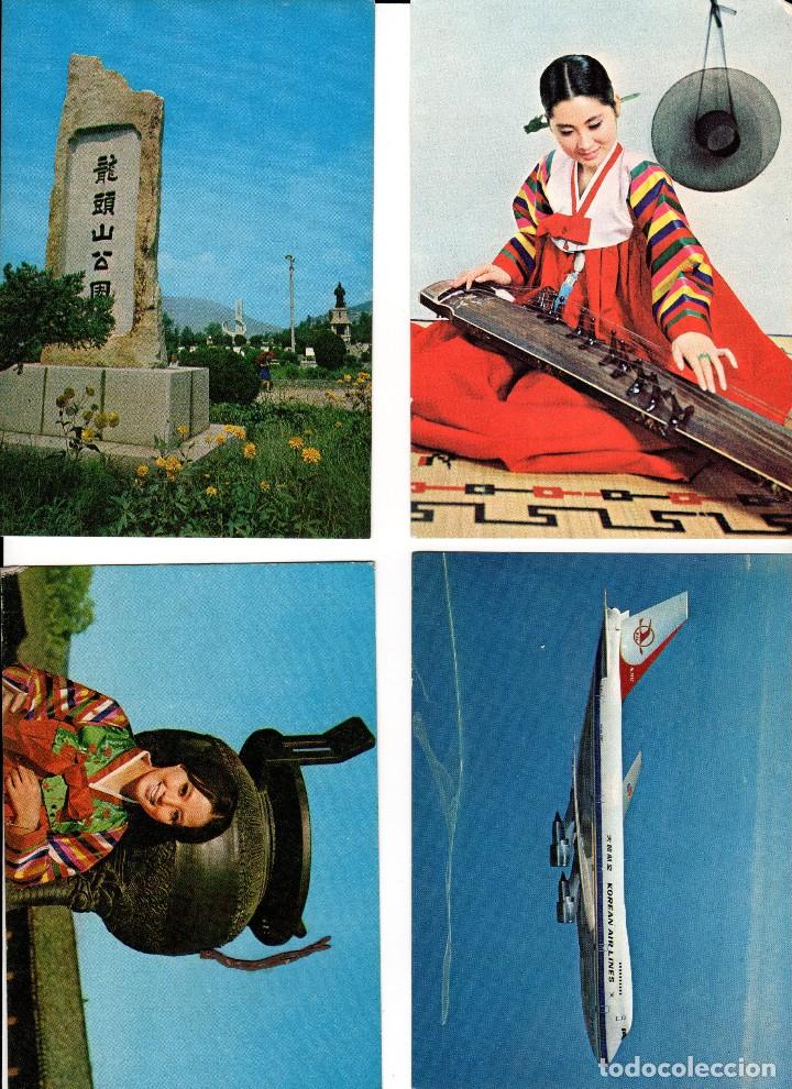 Postales: LOTE DE 93 POSTALES DE COREA - Foto 6