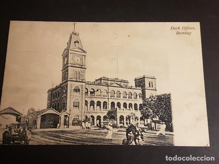 Postales: BOMBAY INDIA DOCK OFFICES - Foto 1