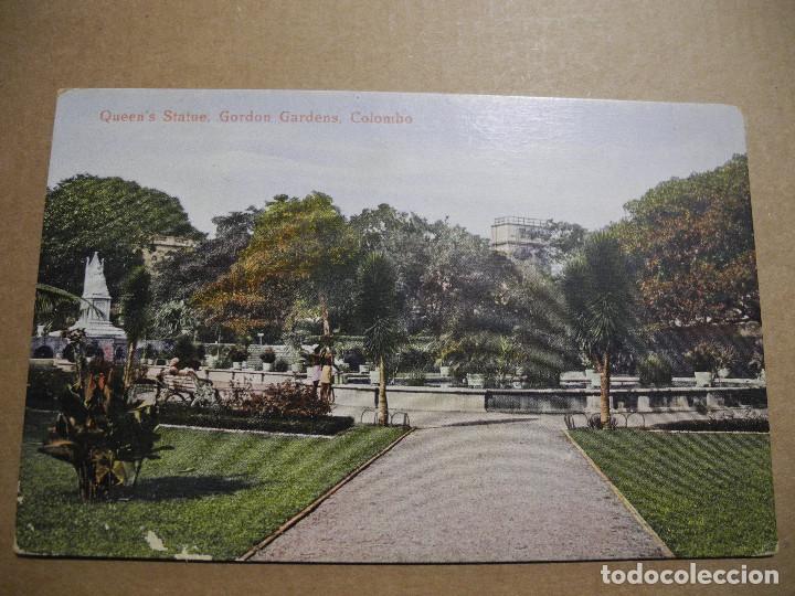 Postales: Queens Statue Gordon Gardens. Colombo. Nueva - Foto 1