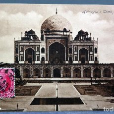 Postales: POSTAL HUMAYON S TOMB DELHI INDIA B RIGOLD & BERGMANN CIRCULADA SELLO 1911. Lote 195303387