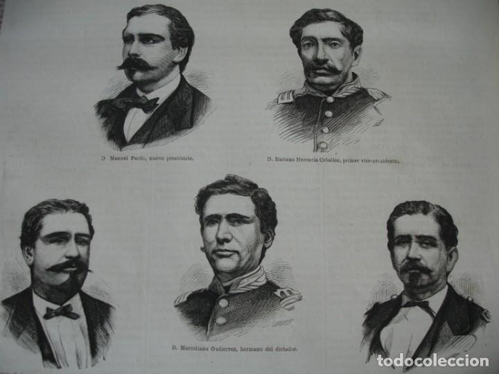Postales: PERU REVOLUCION PARDO,HERENCIA,TOMAS GUTIERREZ, Y SUS DOS HERMANOS AÑO 1872.BUENA IMPRESION - Foto 1 - 240636095