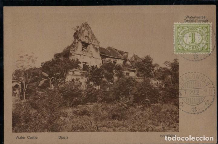 Postales: Castillo del Agua. Djocja. Java. / Circulada y sellada Pekalongan Java 1924 - Foto 1