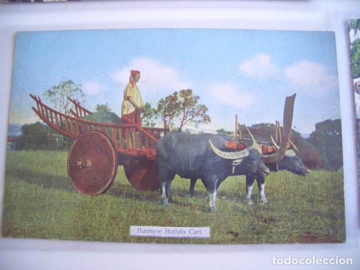 Postales: 5 postales de D. A. Ahuja, Rangoon - Foto 3