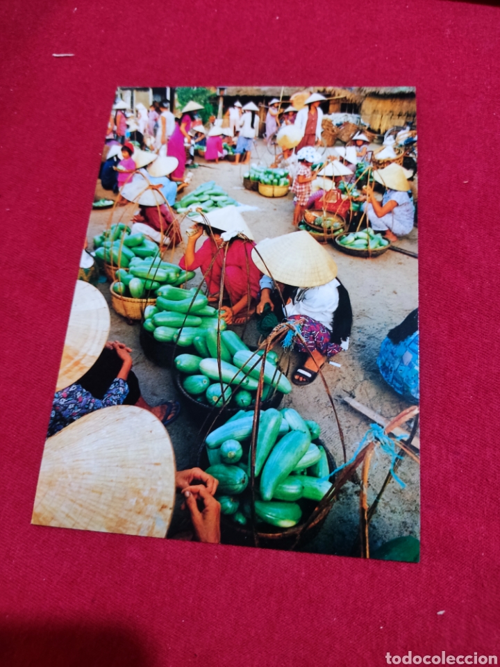 Postales: Postal Vietnam mercado - Foto 1
