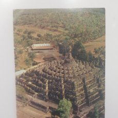 Postales: POSTAL INDONESIA / BOROBUDUR THE BIGGEST BUDDHIST TEMPLE IN CENTRAL JAVA / CIRCULADA A MADRID