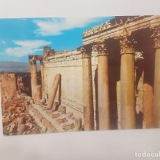 Postales: POSTAL LIBANO LEBANON / BAALBECK - LEANING COLUMN OF BACCHUS TEMPLE / SIN CIRCULAR