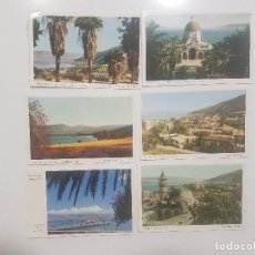 Postales: POSTAL ISRAEL / 6 POSTALES EN PAPEL DE TIBERIADES - TIBERIAS Y TABHA - TABGHA / SIN CIRCULAR. Lote 355684400