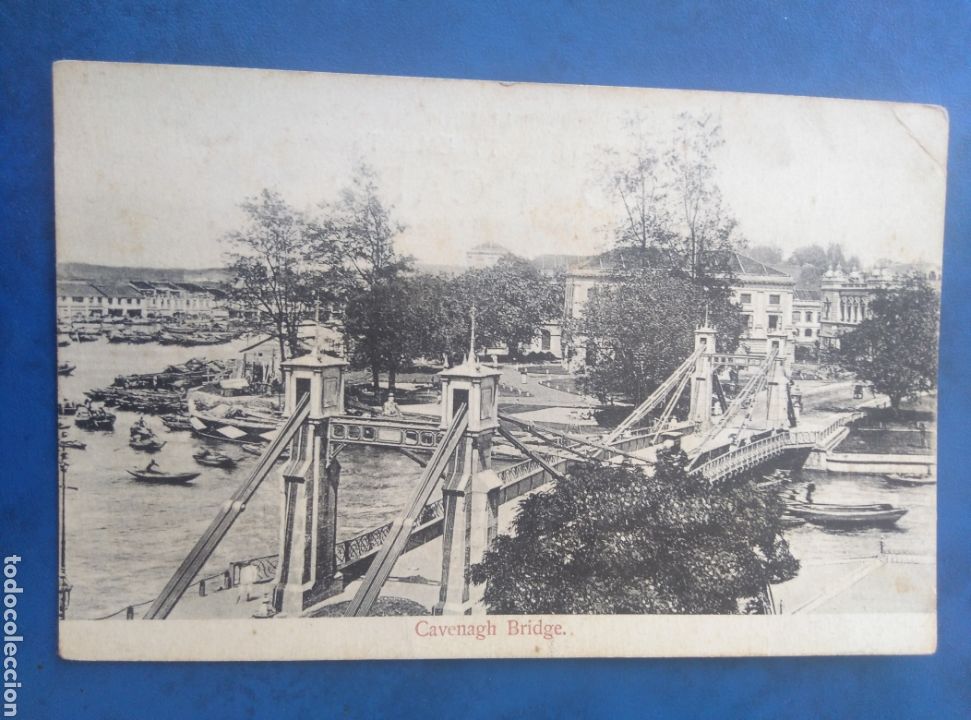 Postales: CAVENAGH BRIDGE. SINGAPURE, SINGAPUR. - Foto 1