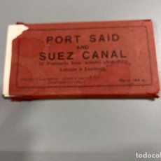 Postales: BLOC CON 15 POSTALES: PORT SAID AND SUEZ CANAL. EGIPTO. SERIE 144A. LENHNERT & LANDROCK.