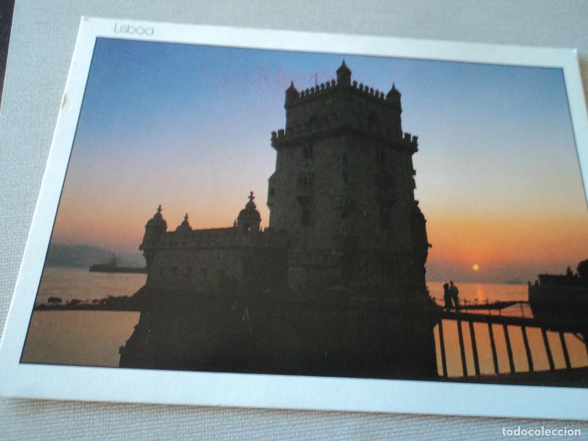 Postales: lisboa, torre de belem, circulada - Foto 1