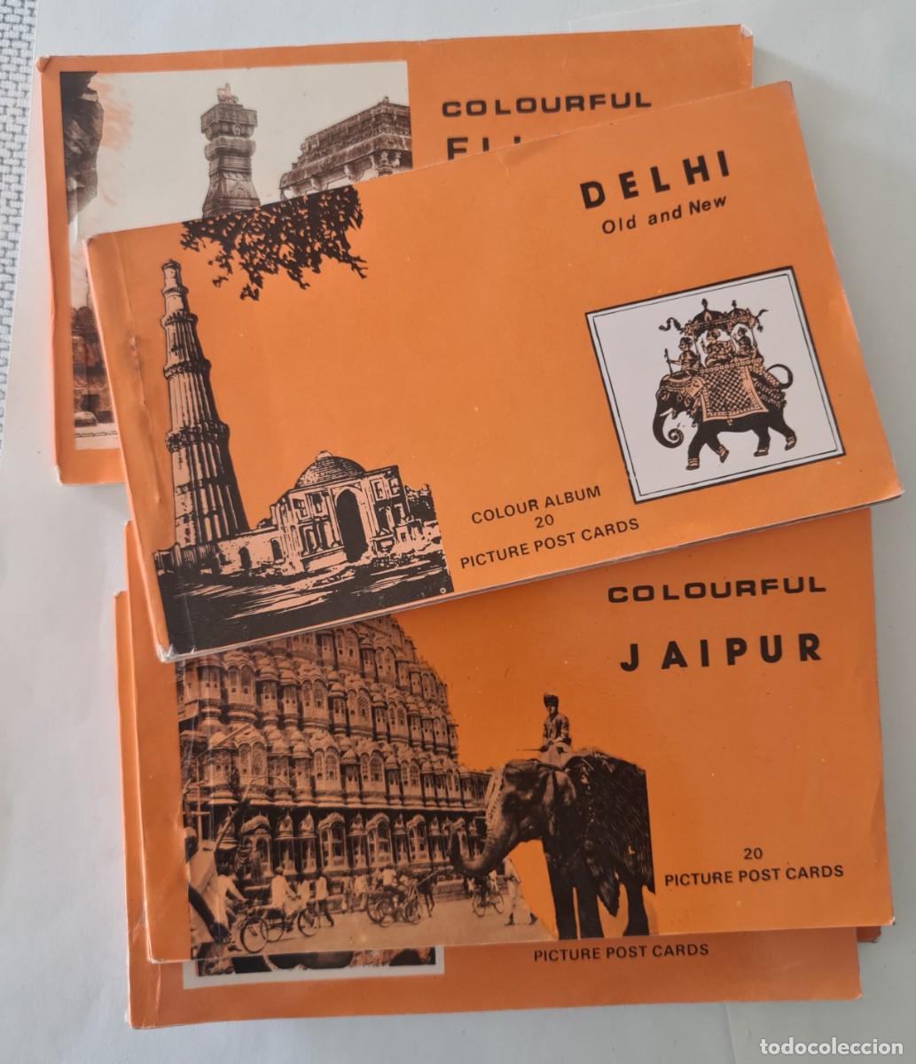 Postales: 5 libritos Postales de la India - Foto 16