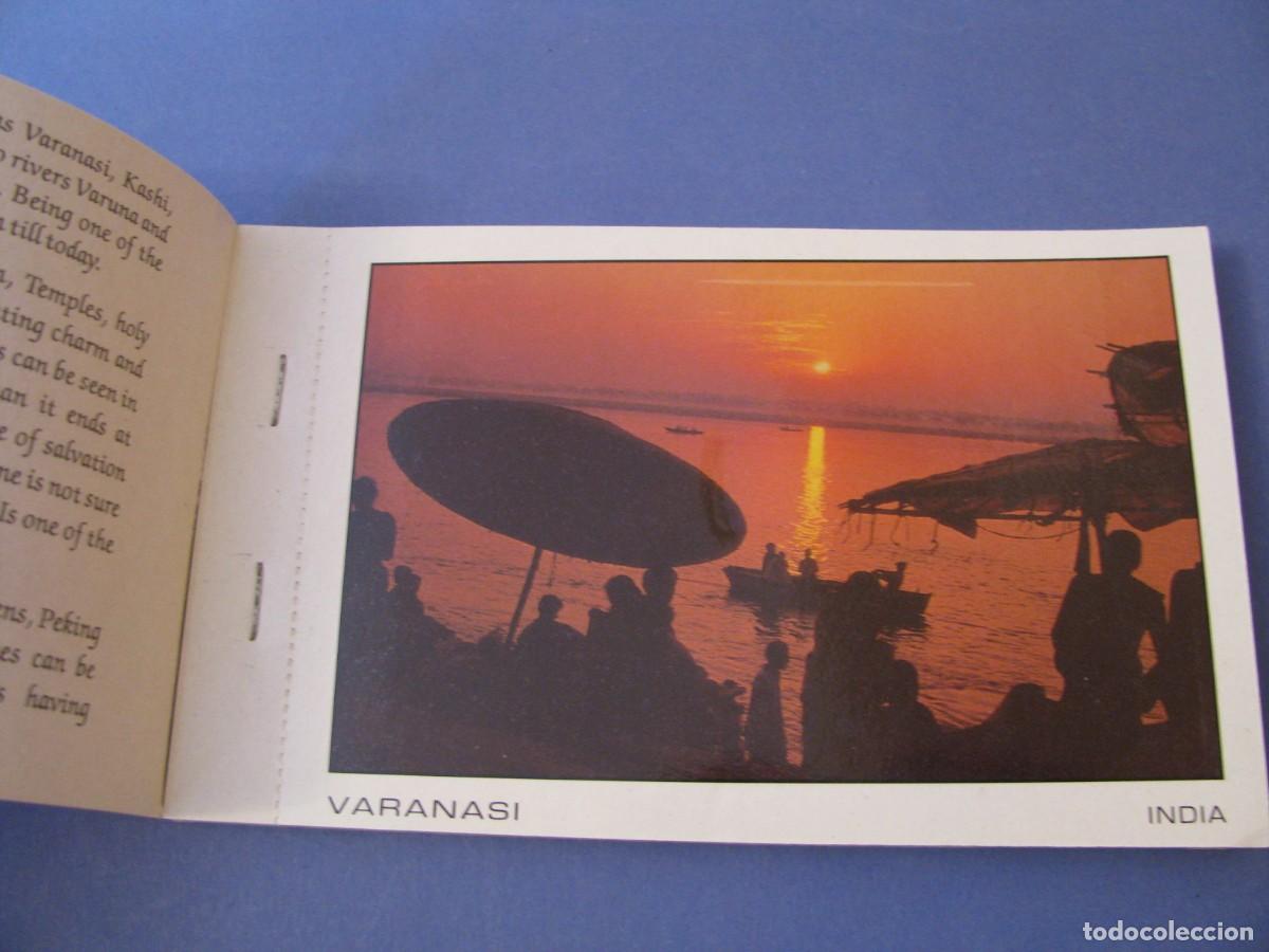 Postales: LIBRETA DE 22 POSTALES DE INDIA. VARANASI, SARNATH. - Foto 2