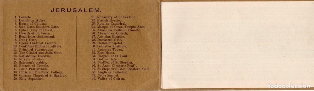 Postales: JERUSALEM. POSTAL CUADRUPLE - Foto 2