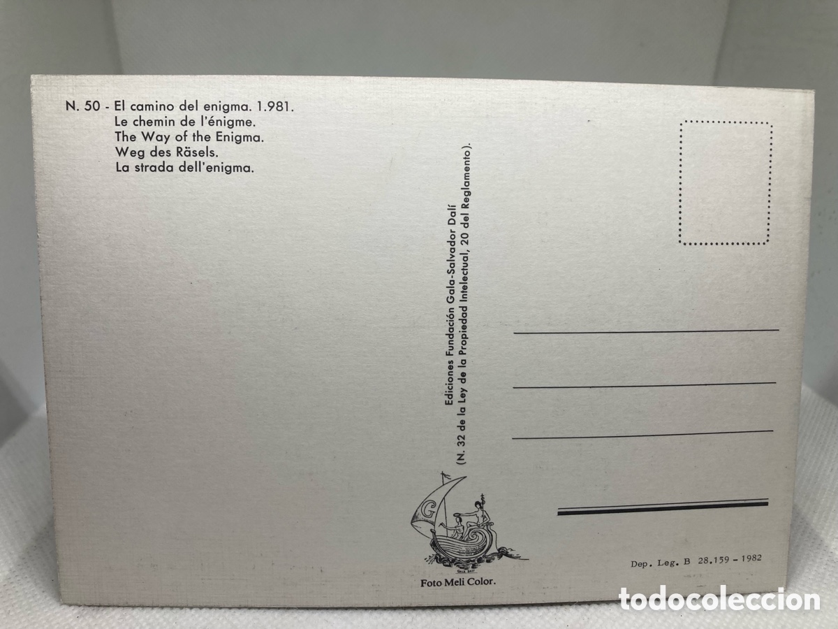 Postales: Postal DE DAL&Iacute; &ldquo; El camino del enigma&rdquo; 1981 - Foto 2