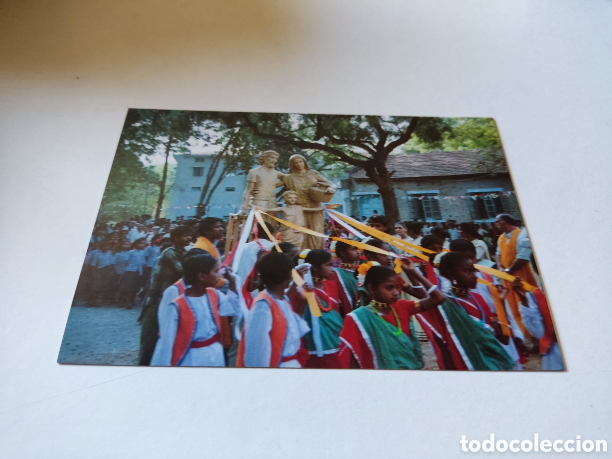 Postales: Postal Misi&oacute;n de Gujerat, sequ&iacute;a - Foto 1