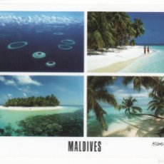 Postales: MALDIVAS-MULTIVISTA-CIRCULADA