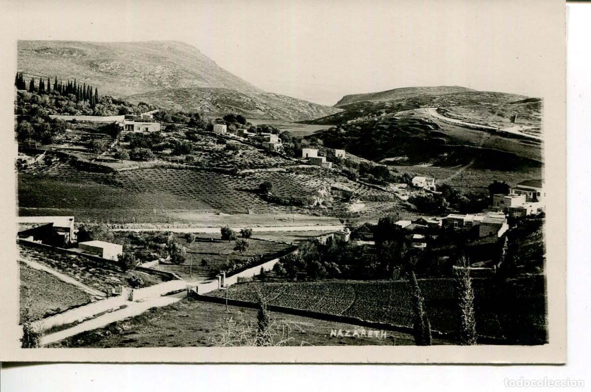 Postales: ISRAEL-VISTA PARCIAL DE NAZARET-FOTOGR&Aacute;FICA-MUY RARA