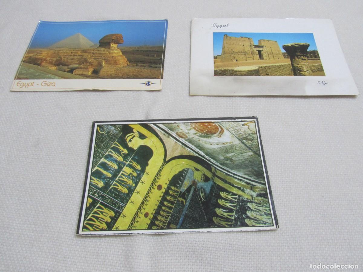 Postales: EGIPTO, LOTE DE TRES POSTALES - Foto 1