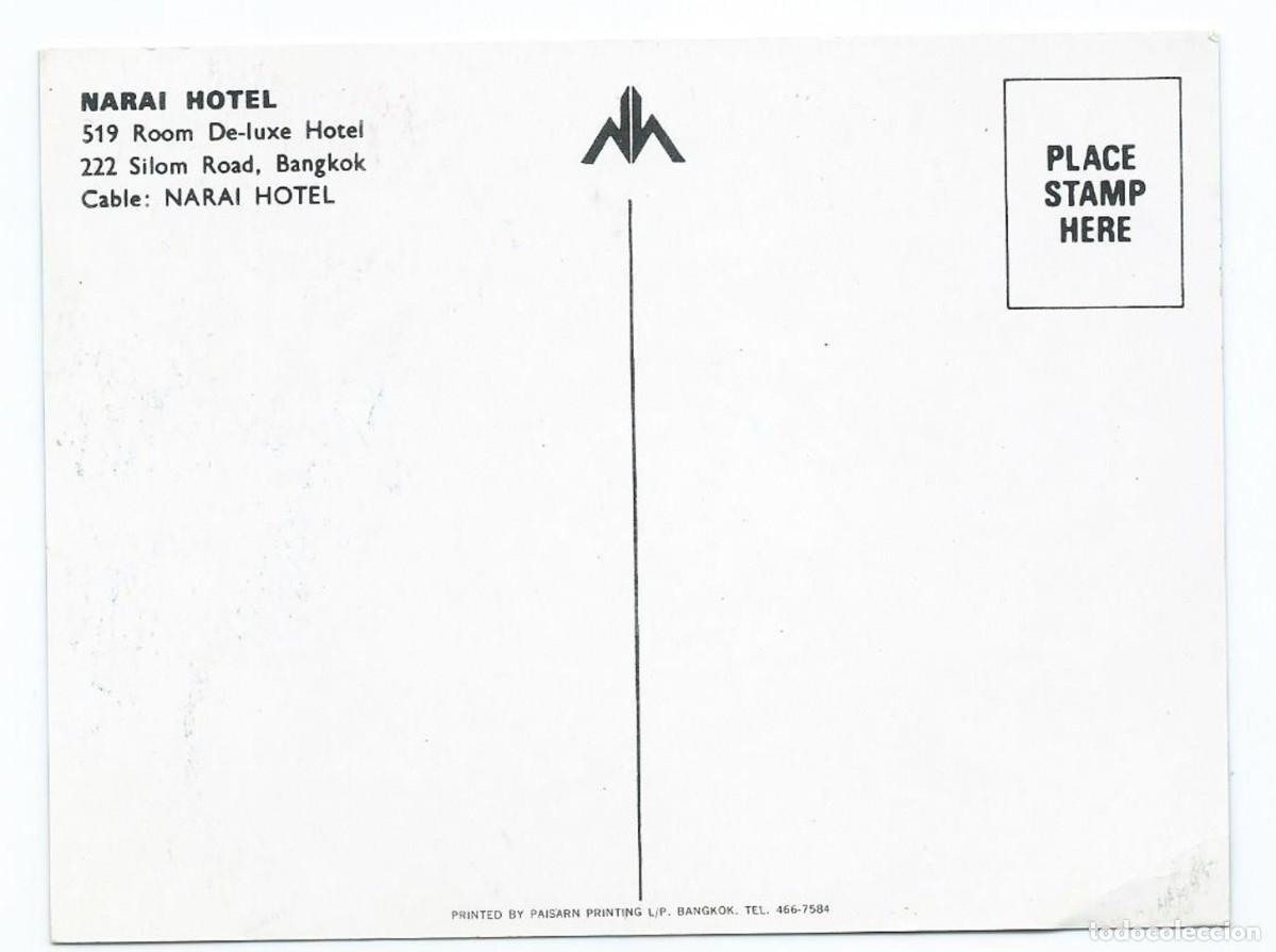 Postales: NARAI HOTEL.- BANGKOK - Foto 2