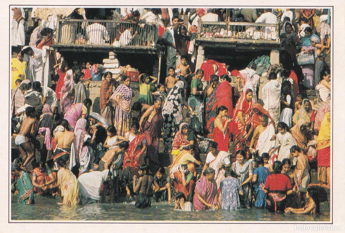 Postales: BENAR&Eacute;S GANGES INDIA POSTAL - Foto 1
