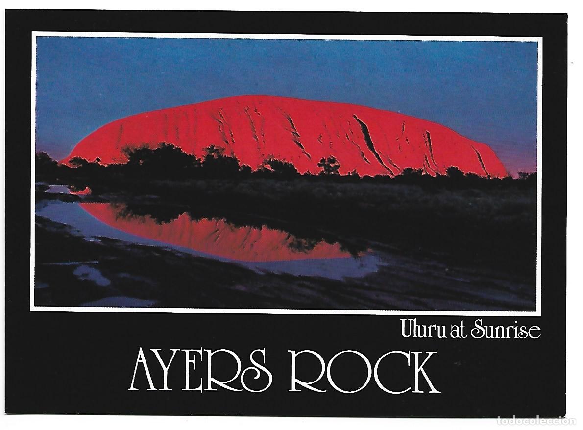 Postales: REFLECTEC SUNRISE ON AYERS ROCK.- AUSTRALIA - Foto 1