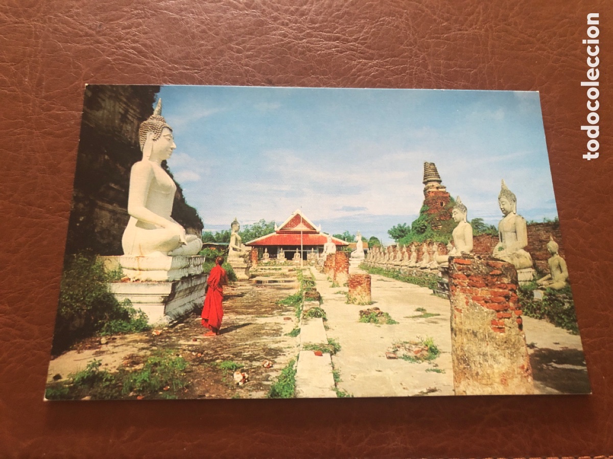 Postales: Postal Tailandia. Wat Chai Mongkol. Ayudhya. Sin circular. ASM - Foto 1