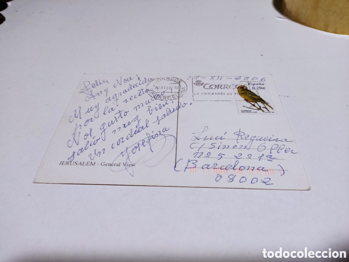 Postales: Postal Jerusal&eacute;n.... - Foto 2