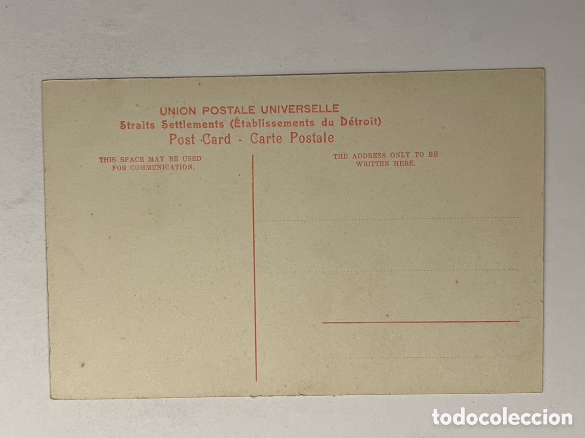 Postales: SINGAPUR.. Postal Singapore.. (h.1930?) S/C - Foto 2