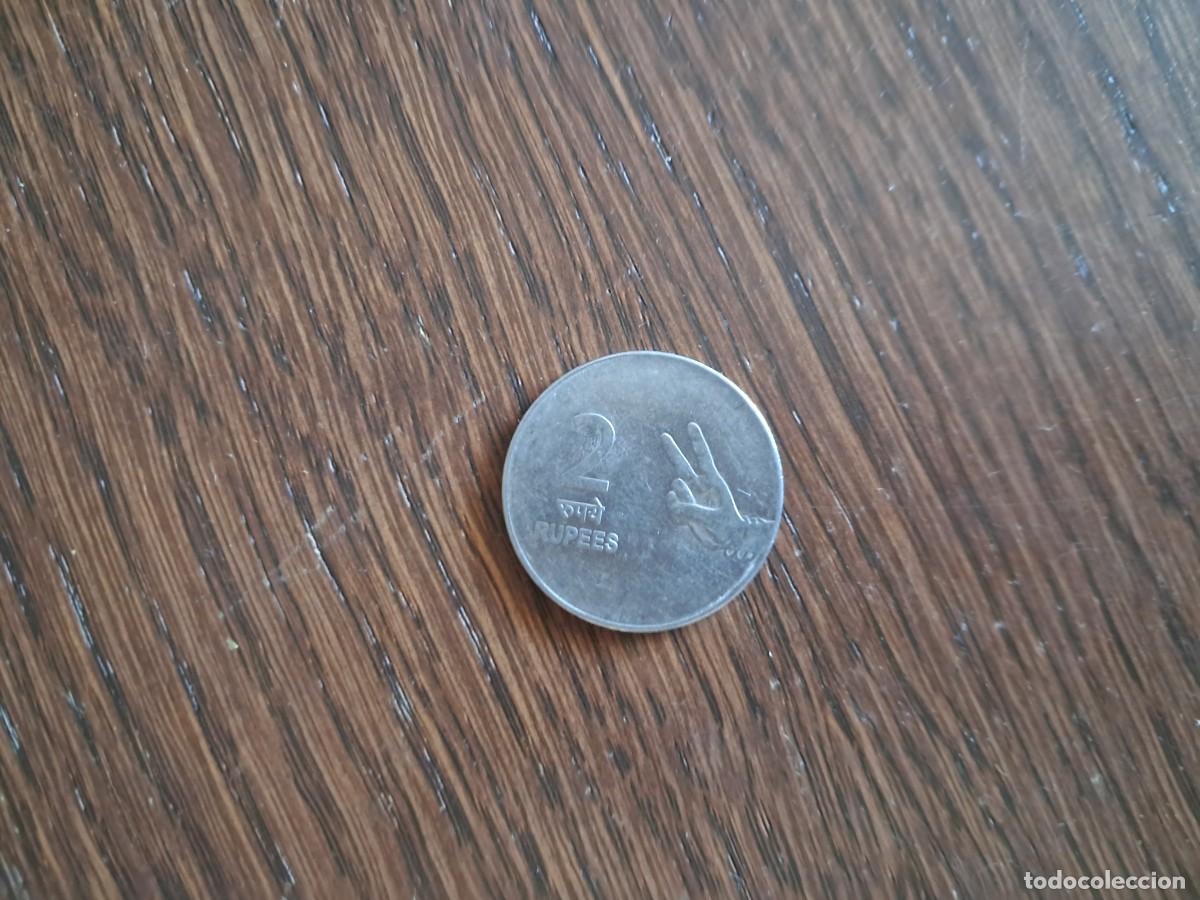 Postales: moneda de India, 2 rupias, a&ntilde;o 2009. - Foto 2