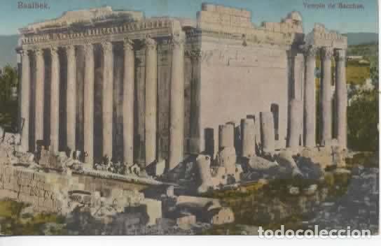 Postales: LIBANO BAALBEK TEMPLE DE BACCHUS - Foto 1
