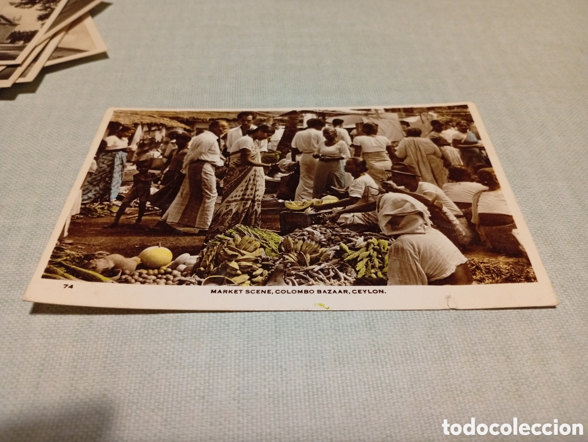 Postales: Postal mercado, Colombo, Ceylan - Foto 1