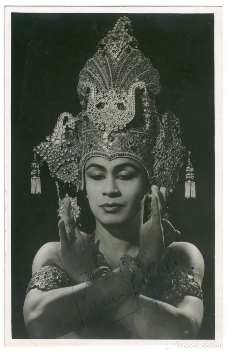 Postales: 1 Postal Danza Kathakali Ram GOPAL_Sin datos. Aut&oacute;grafo - Foto 1