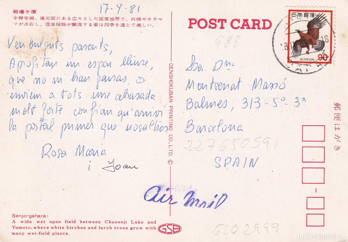 Postales: JAPON SENJO-GAHARA POSTAL - Foto 2