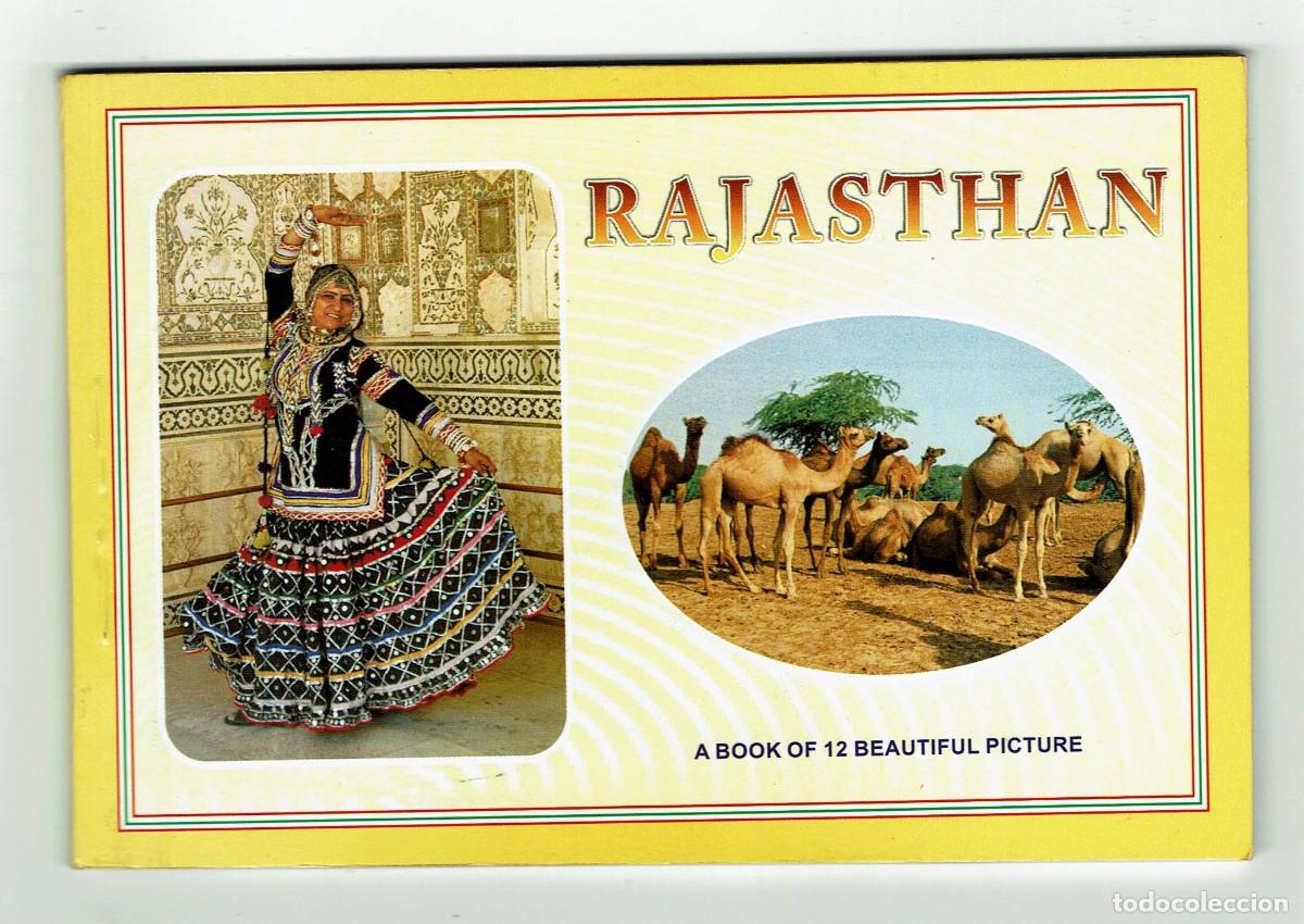 Postales: Librito 12 postales / RAJASTHAN / INDIA / Nuevo - Foto 1