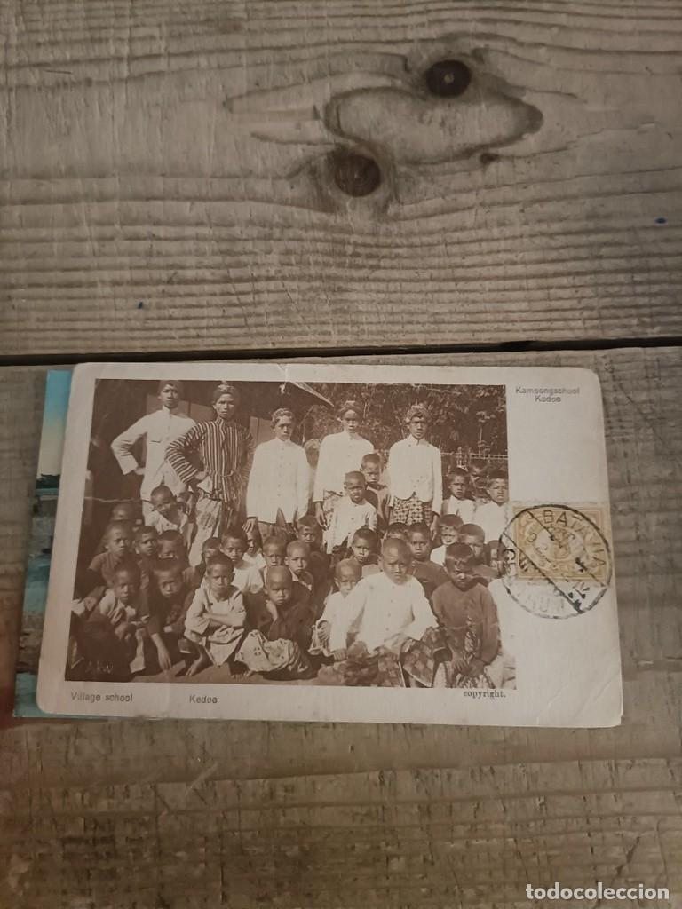 Postales: KEDOE, JAVA, INDONESIA, VILLAGE SCHOOL, CIRCULADA, ESCRITA - Foto 1