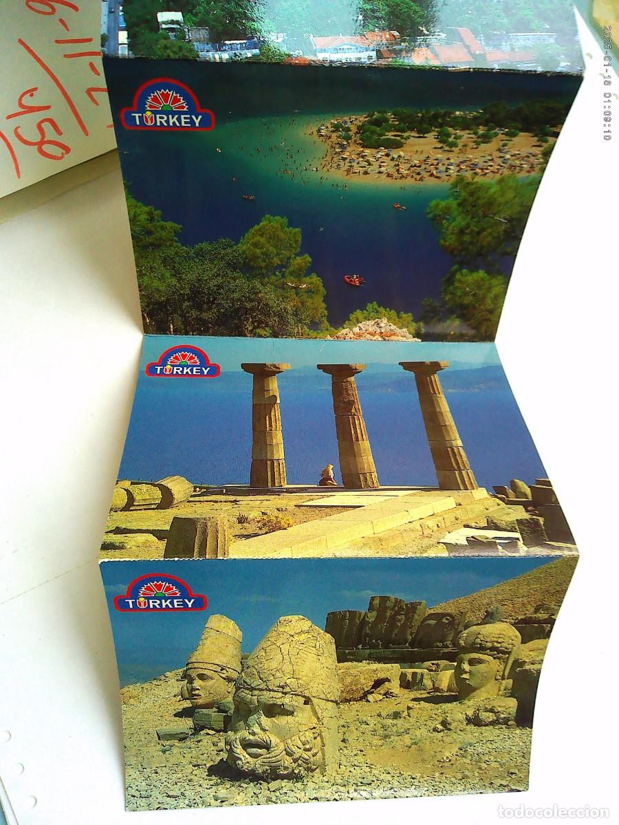Postales: ACORDEON CON 6 POSTALES DE TURQUIA - Foto 2