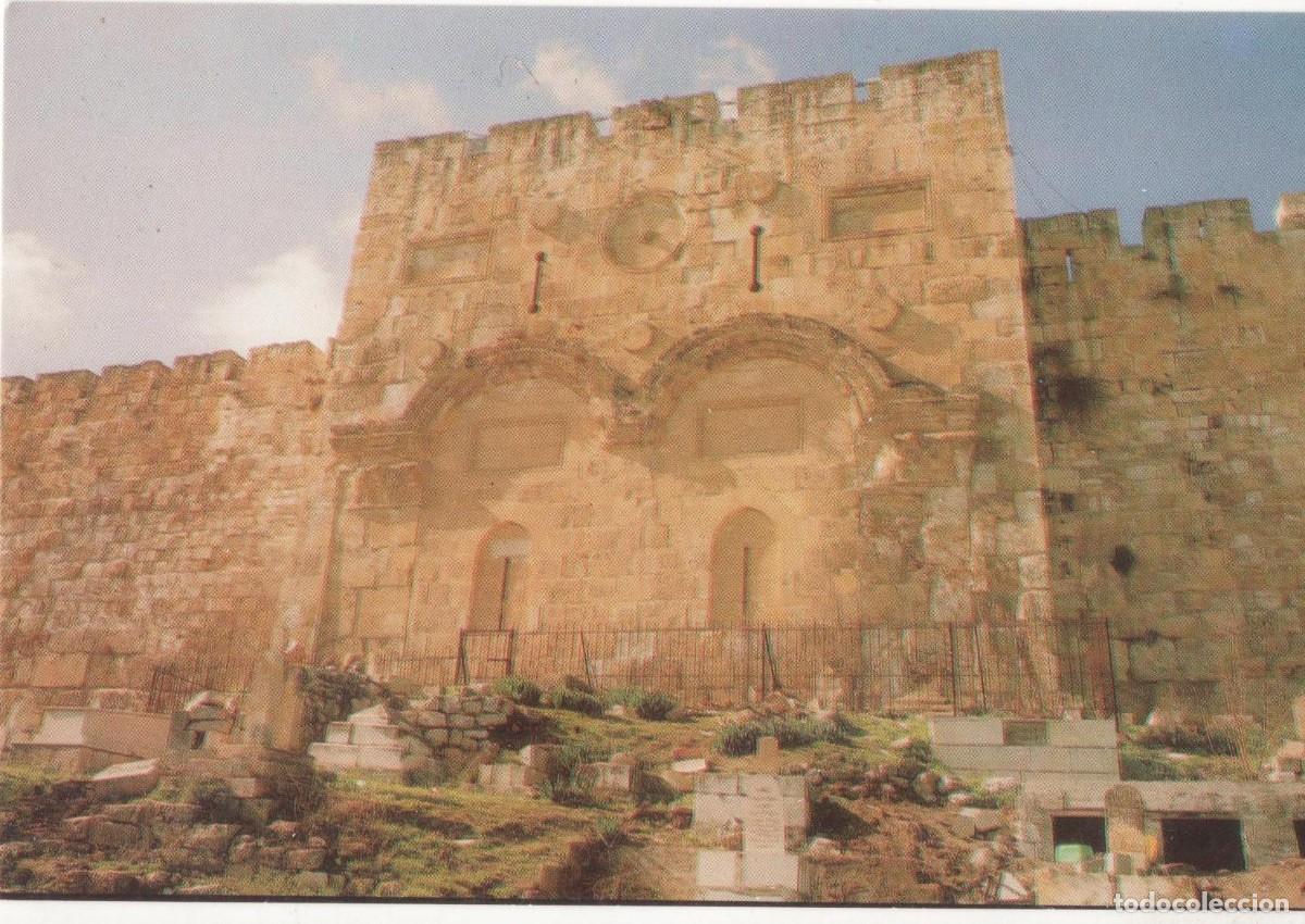 Postales: Jerusal&eacute;n-La puerta de Oro -Sin circular- - Foto 1