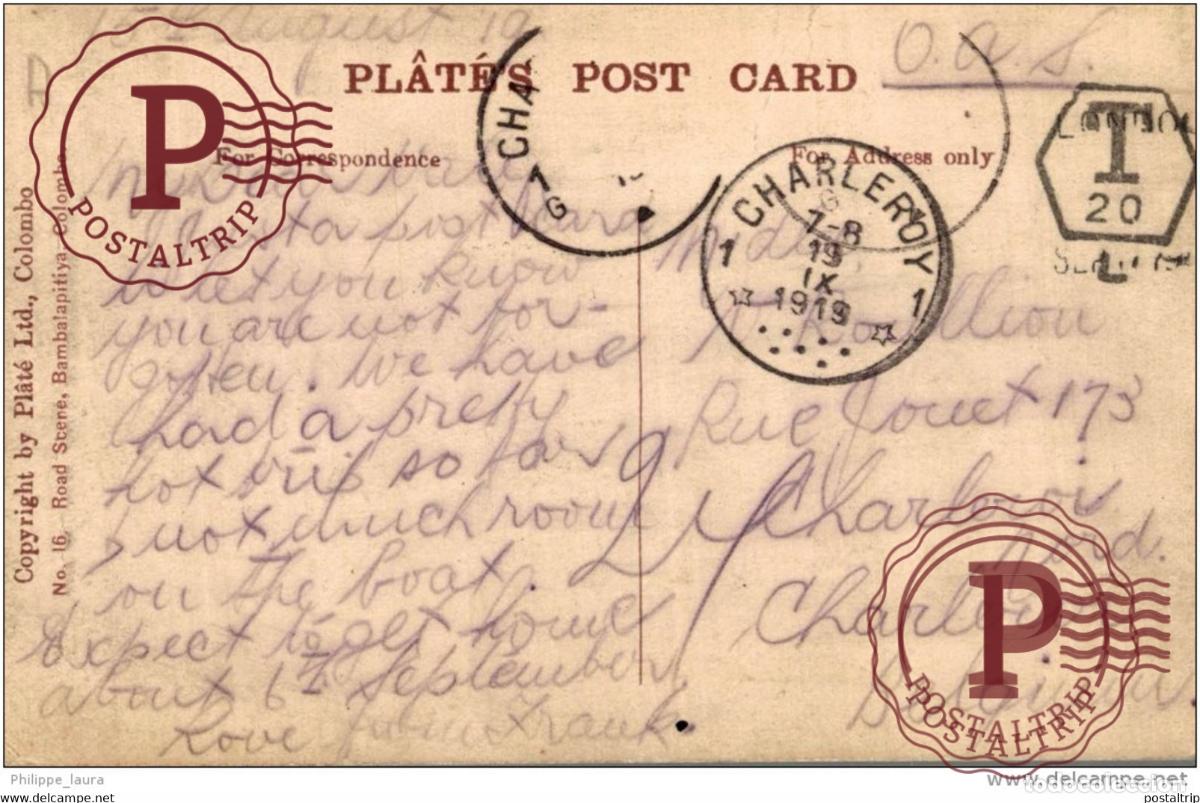 Postales: COLOMBO. ILE DE CEYLON - Foto 2