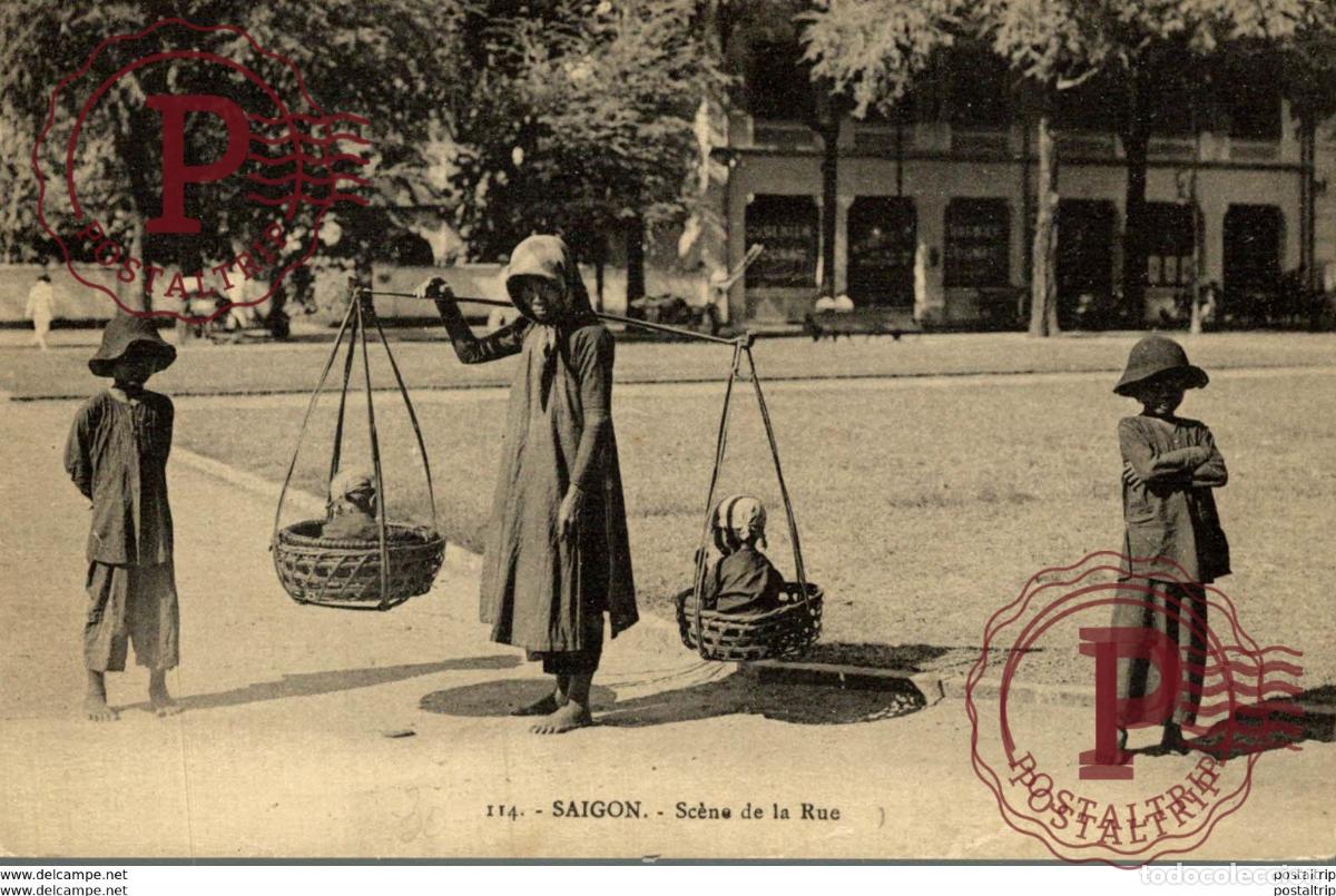 Postales: SAIGON SCENE DE LA RUE - Foto 1