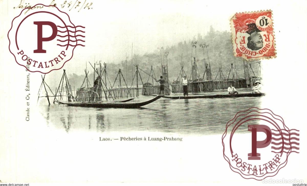 Postales: LAOS. P&ecirc;cheries &agrave; Luang-Prabang - Foto 1