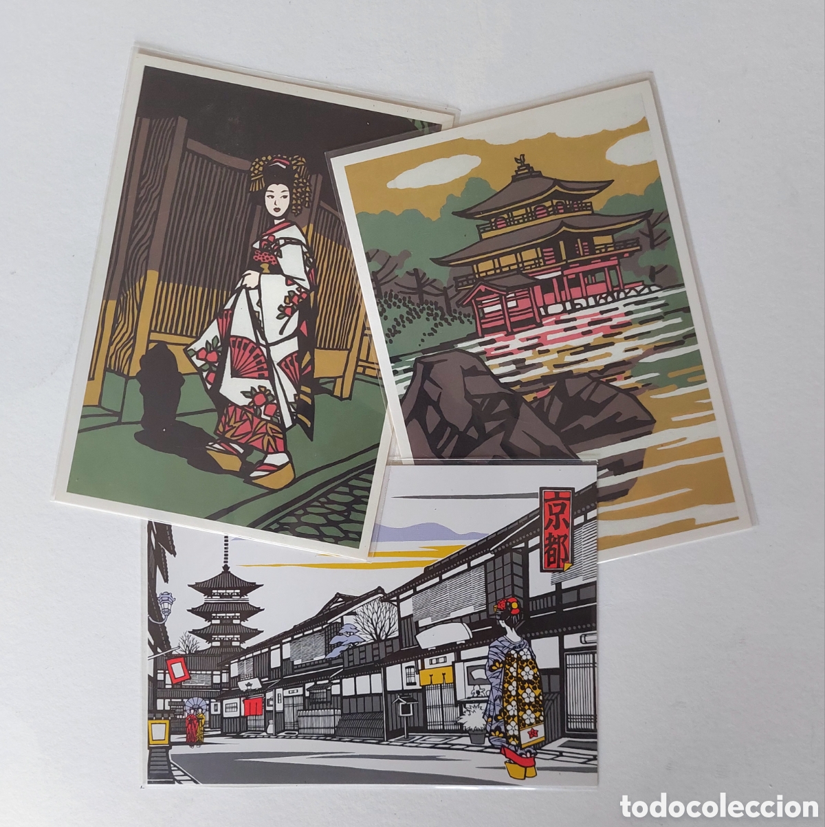 Postales: TRES POSTALES JAPON, DIBUJOS. - Foto 1
